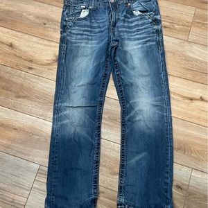 Men’s buckle black jeans